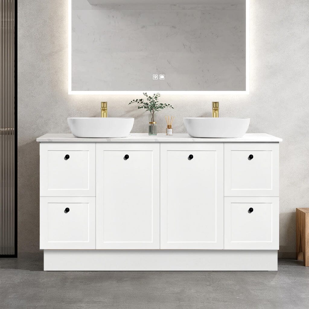 AUSTIN 1500mm Floor Standing Bathroom Vanity + Bliss Stone Top AROVA 