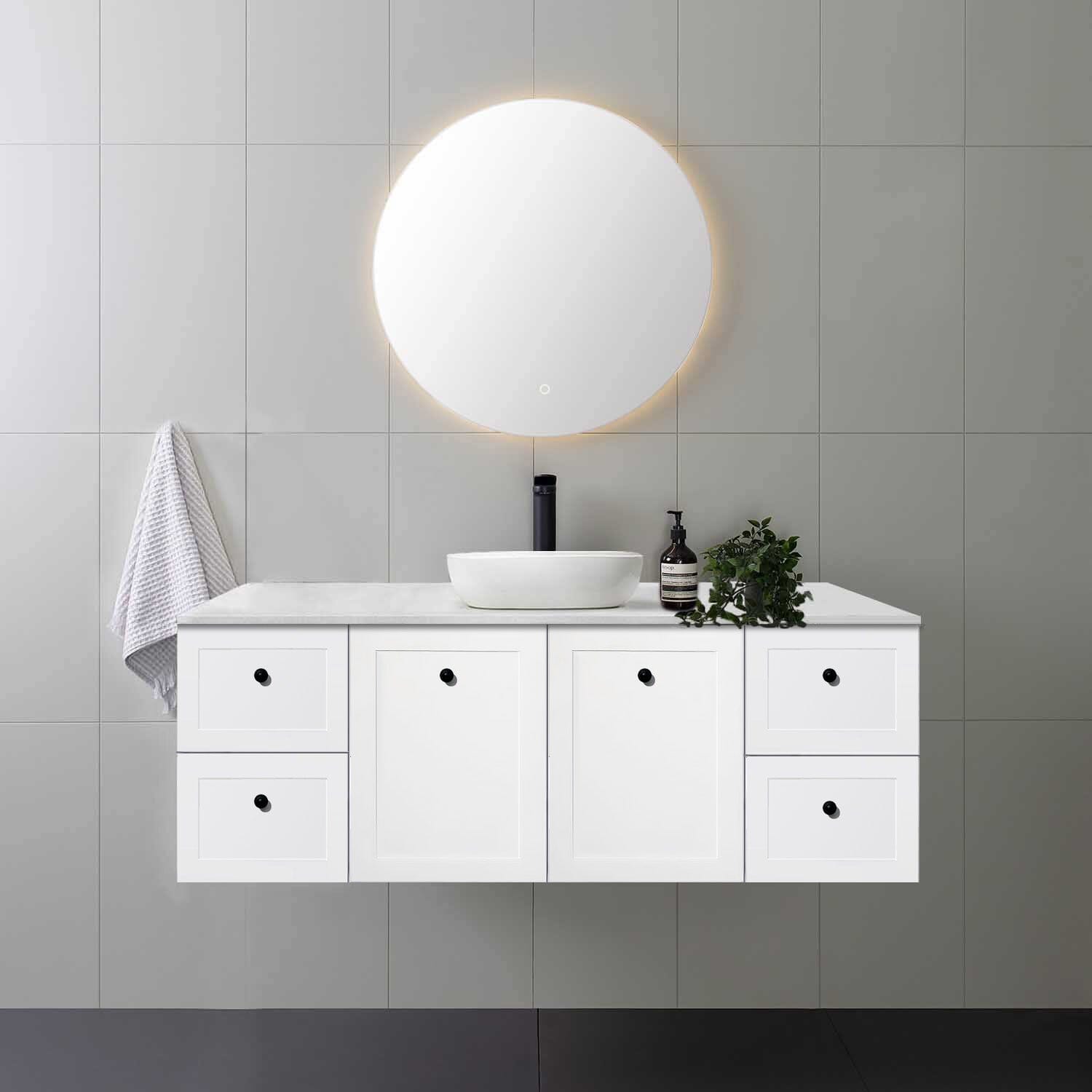 AUSTIN 1500mm Wall Hung Bathroom Vanity + Bliss Stone Top AROVA 