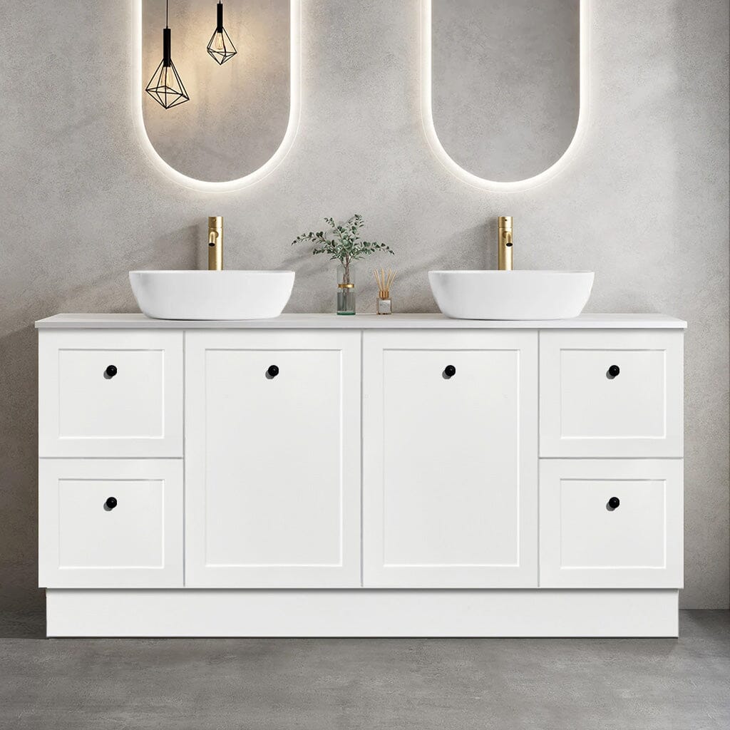 AUSTIN 1800mm Floor Standing Bathroom Vanity + Bliss Stone Top AROVA 