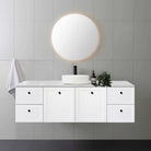 AUSTIN 1800mm Wall Hung Bathroom Vanity + Bliss Stone Top AROVA 