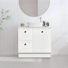 AUSTIN 900mm Floor Standing Bathroom Vanity (Left Hand) & Luxe Stone Top AROVA 