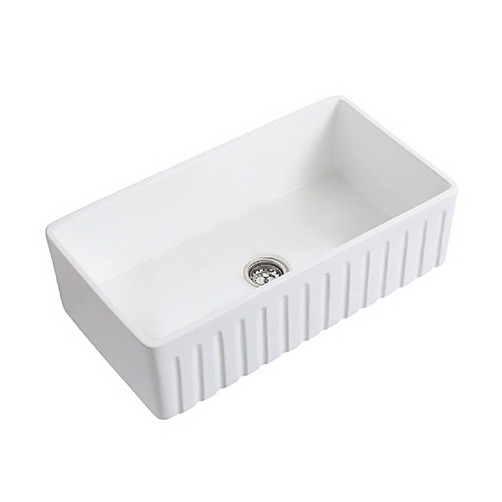 Belford 84 Fluted Butlers Kitchen Sink Single bowl Sinks Arova 