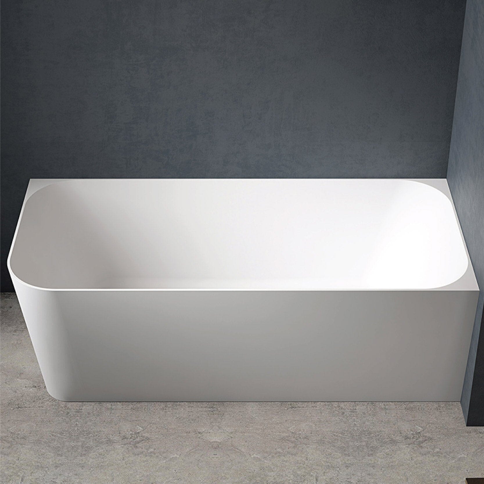 CLARA 1500mm Right Hand Corner Free Standing Bath Matte White Baths AROVA Melbourne