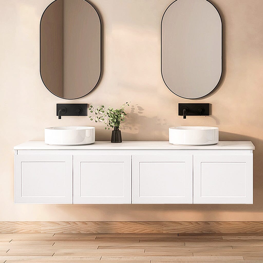 Clearance - CLOVER 1800mm Wall Hung Bathroom Vanity Vanities Arova 