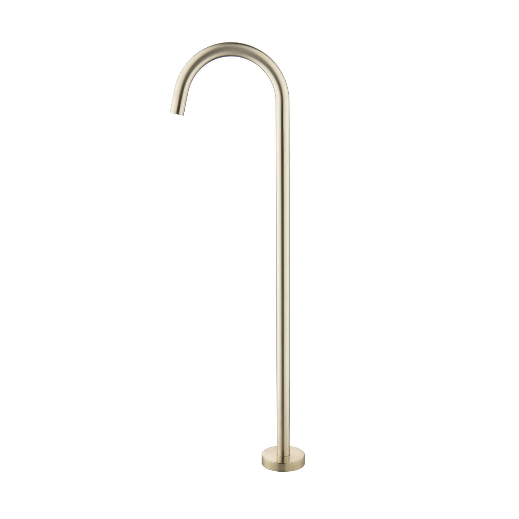 CLIO Round Freestanding Bath Spout Brushed Gold Tapware Arova 