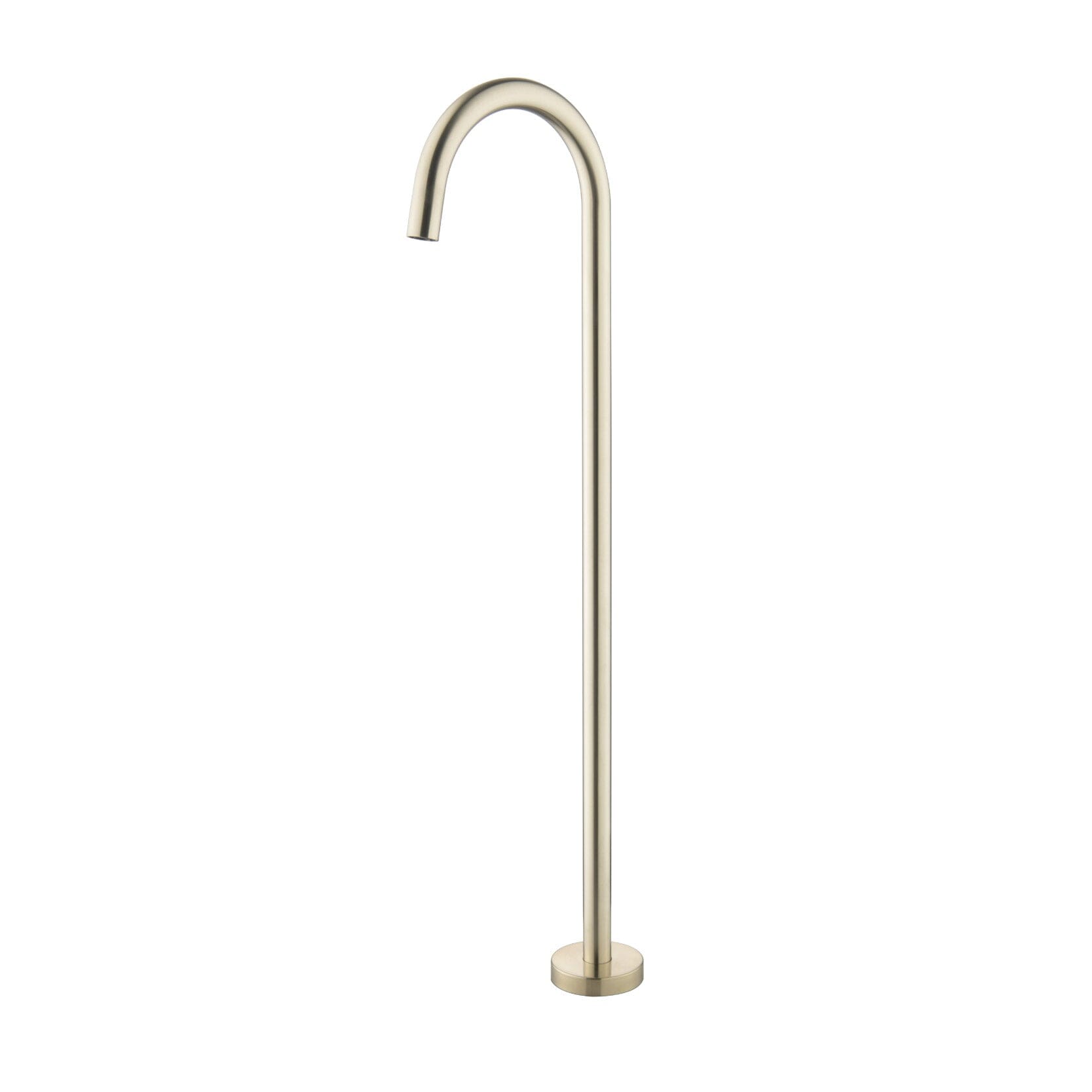 CLIO Round Freestanding Bath Spout Brushed Gold Tapware Arova 