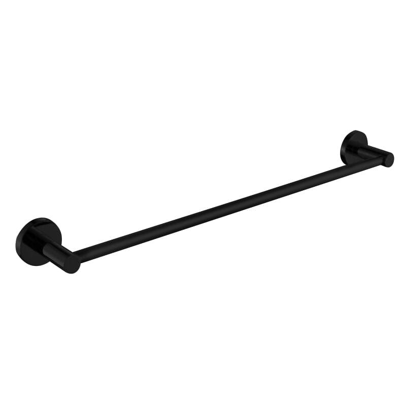 Clio Single Towel Rail 600mm Matte Black Accessories Arova 