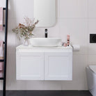 CLOVER 600mm Wall Hung Bathroom Vanity & Luxe Stone Top AROVA 