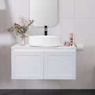 CLOVER 750mm Wall Hung Bathroom Vanity & Bliss Stone Top AROVA 