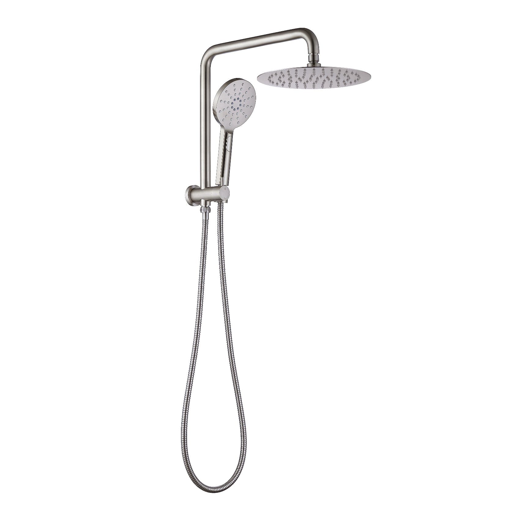 COMO Compact Rain Shower Brushed Nickel Showers Arova 