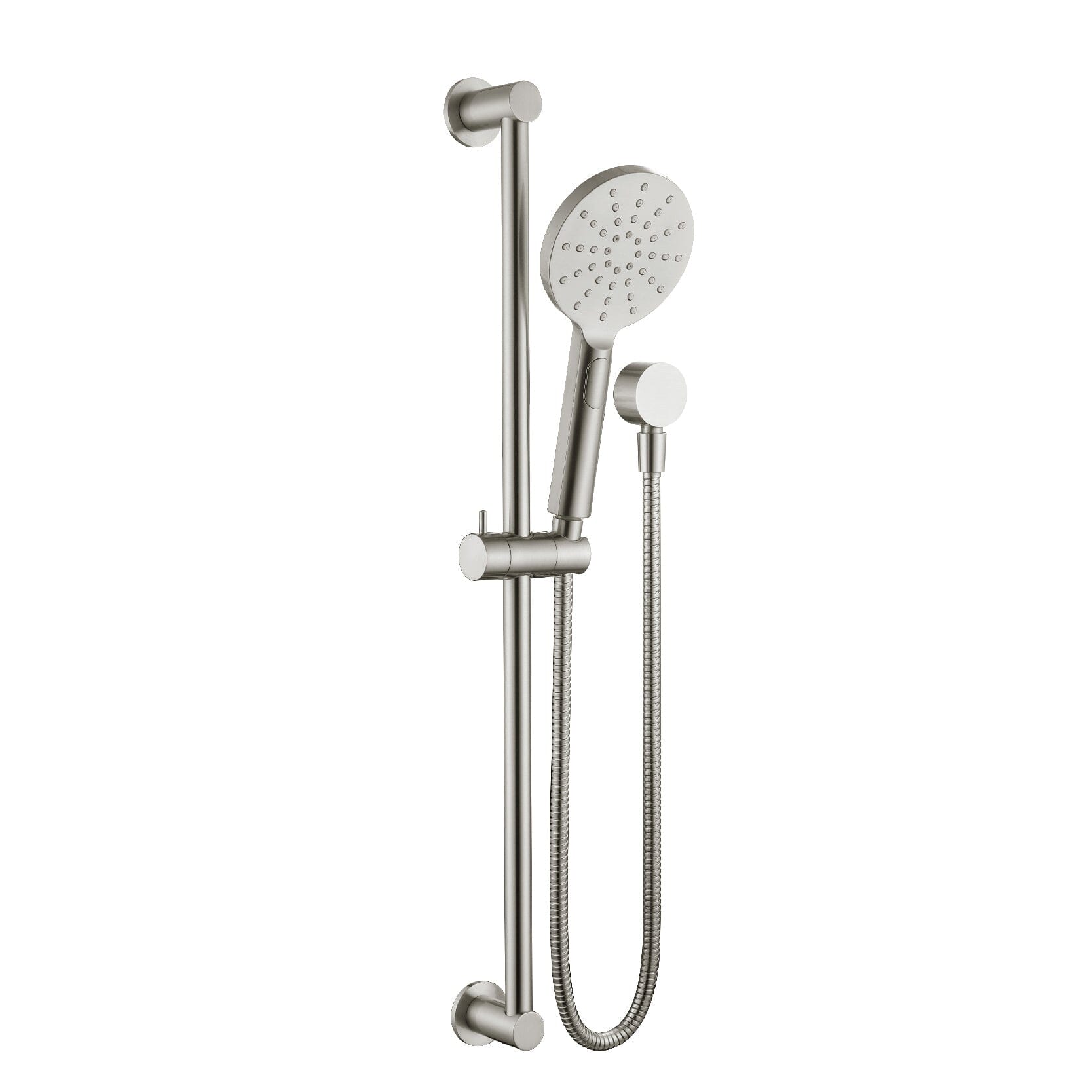 Como Shower Rail Round Brushed Nickel Showers Arova 