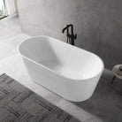 CORA 1200mm Oval Freestanding Bath Gloss White Baths AROVA 