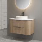 Ellie 900mm Curved Wall Hung Vanity Vanities Arova 