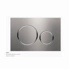 Geberit Sigma 20 Dual Flush Button and Brushed Stainless Steel Plate with Chrome Trim Toilets Geberit 