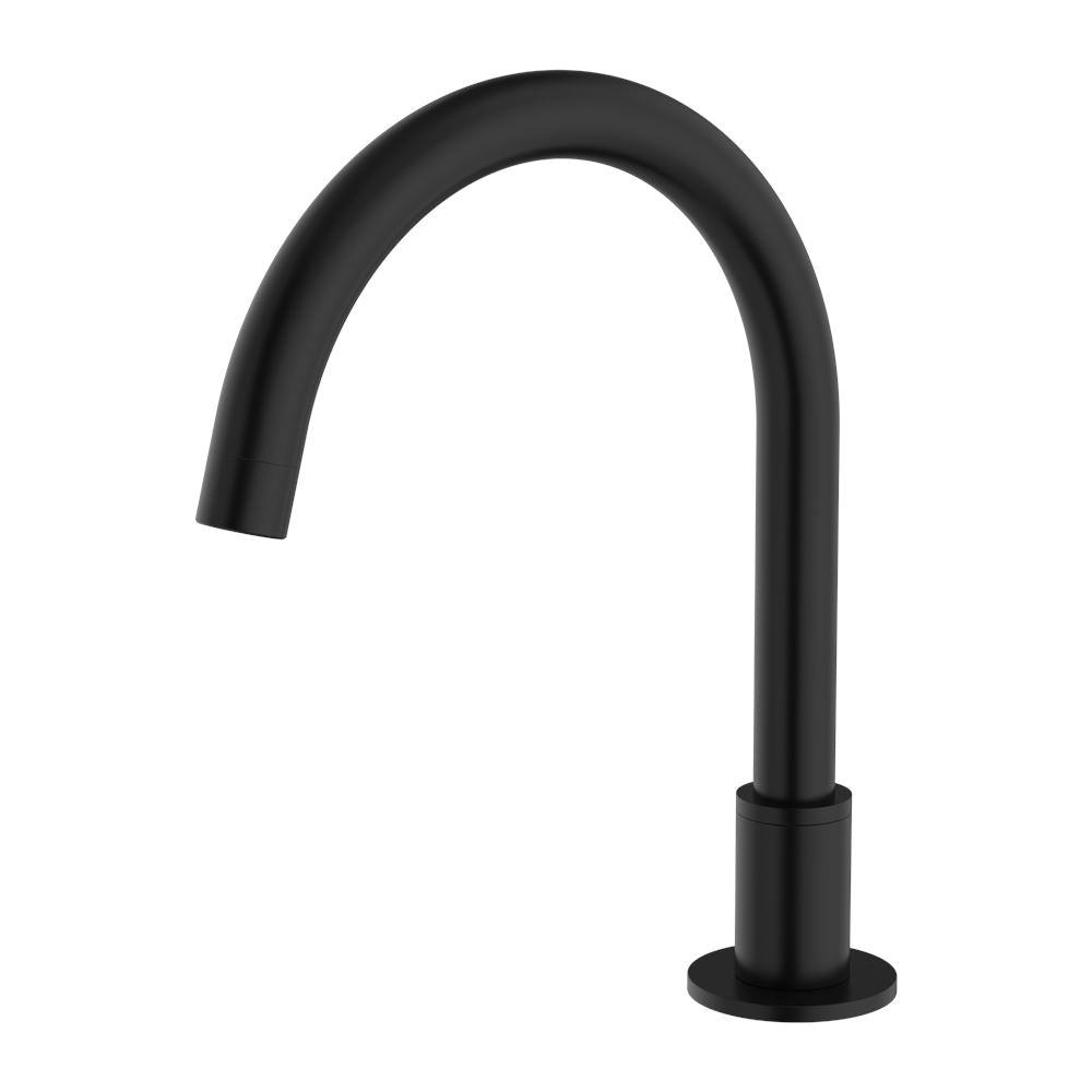 KARA HOB MOUNT BATH SPOUT ONLY G1/2 FEMALE INLET Matte Black Tapware Nero 