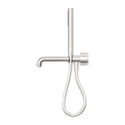 KARA PROGRESSIVE SHOWER SYSTEM SEPARATE PLATE WITH SPOUT 230/250MM BRUSHED NICKEL Showers Nero 