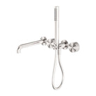 KARA PROGRESSIVE SHOWER SYSTEM SEPARATE PLATE WITH SPOUT 230/250MM BRUSHED NICKEL Showers Nero 