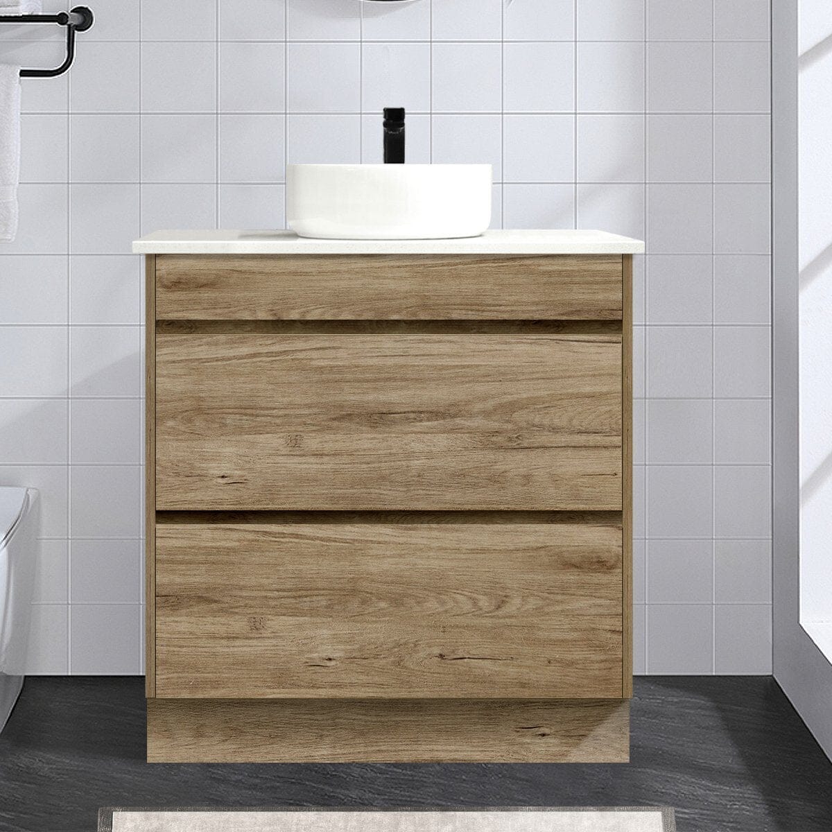 Kingston 750mm Bathroom Vanity + Bliss Stone Top AROVA 