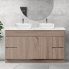 LOGAN 1500mm Timber Bathroom Vanity + Luxe Stone Top AROVA 