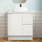 LUCA 750mm Bathroom Vanity (Right Hand) + Luxe Stone Top AROVA 