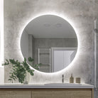 Luna 600mm Frameless Anti-Fog Dimmable Led Bathroom Mirror Round LED Mirror Arova 