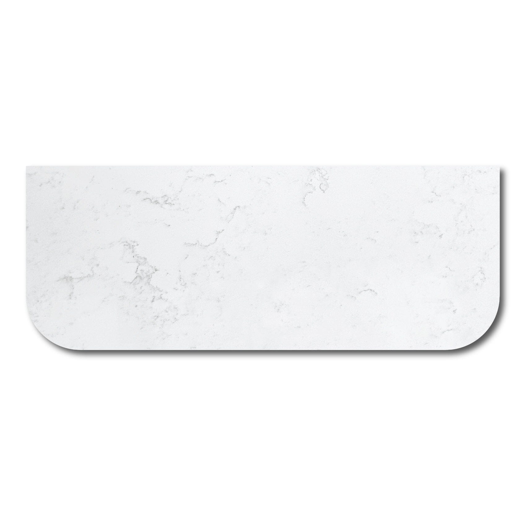 Luxe 1210x470mm Curved Marble Silica Free Benchtop Vanity Top Arova 