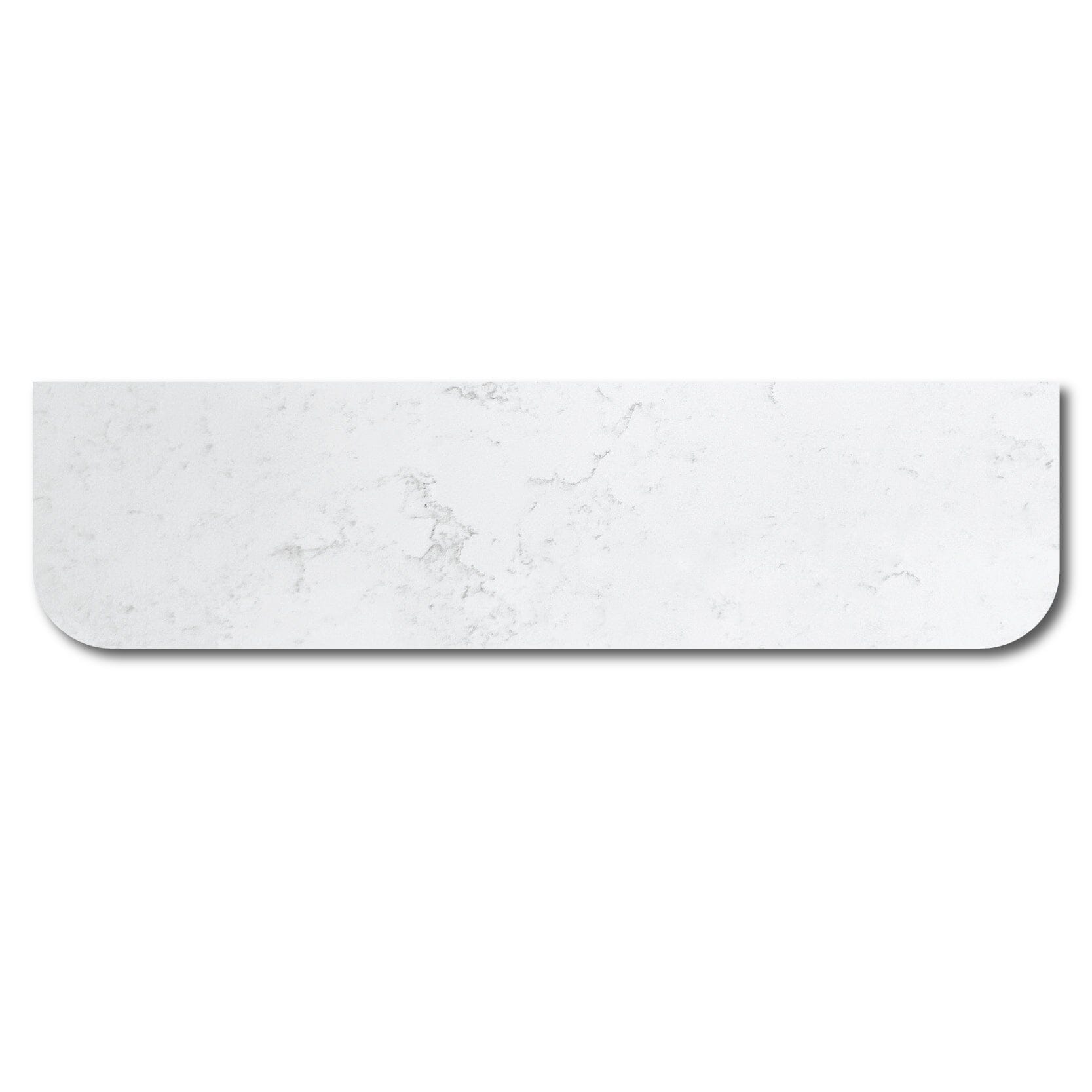 Luxe 1810x470mm Curved Marble Silica Free Benchtop Vanity Top Arova 