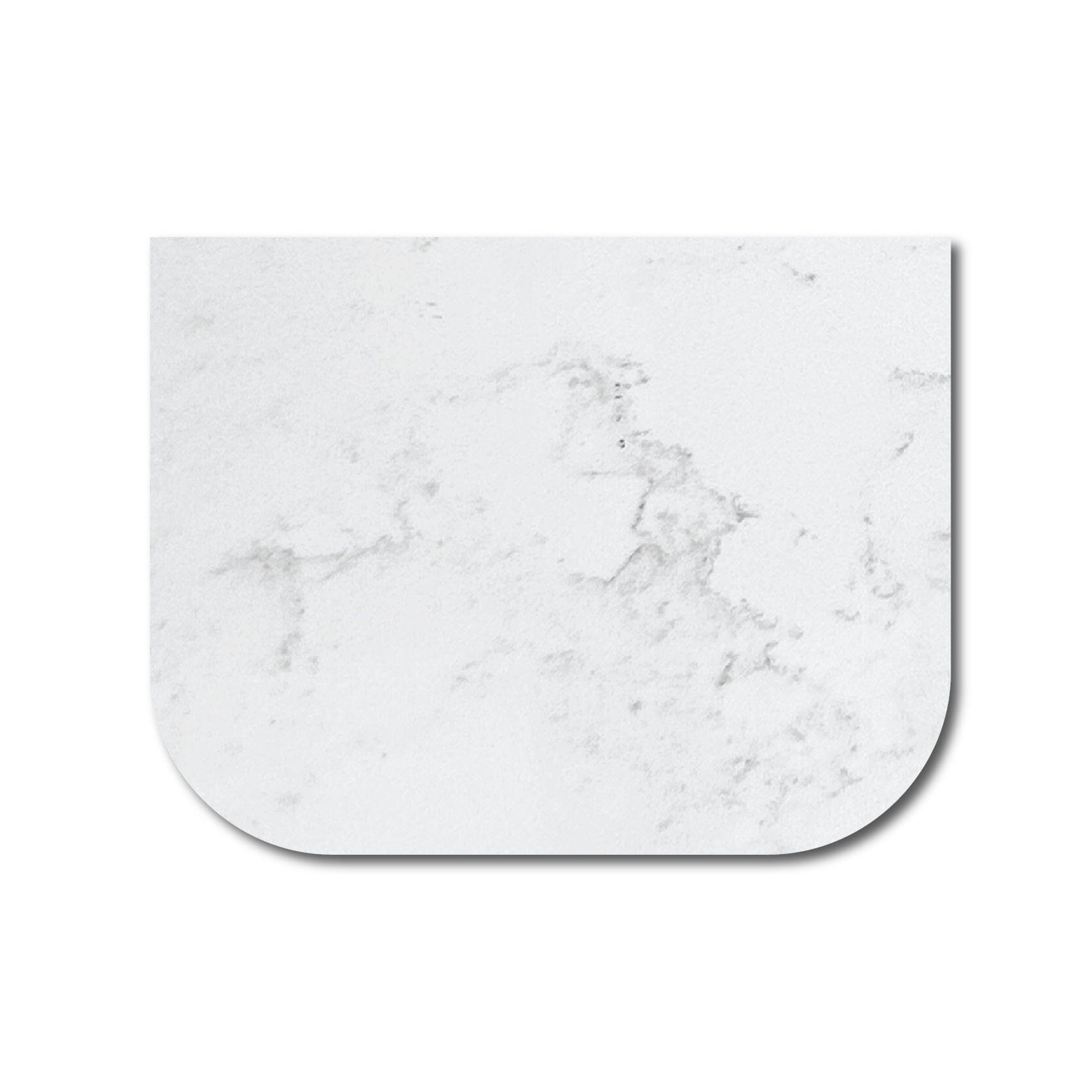 Luxe 610x470mm Curved Marble Silica Free Benchtop Vanity Top Arova 