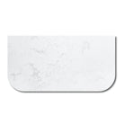 Luxe 910x470mm Curved Marble Silica Free Stone Vanity Top Arova 