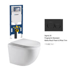 Max49 Rimless Tornado Wall Hung Toilet Package - Geberit Sigma 8 Duofix In Wall Cistern & Button Toilets Arova Geberit Sigma 8 Duofix In Wall Cistern and Frame - 111.698.00.1 Sigma 20 Fingerprint Resistant Matte Black Plate & Offset Trim-115.882.16.1 