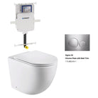 Max57 Rimless Tornado Floor Mount Toilet Pan Packaging - Geberit Sigma 8 Cistern & Round Button Toilets Arova Geberit Sigma 8 In Wall Toilet cistern - 109.795.00.1 Sigma 20 Chrome Plate with Matt Trim-115.882.KH.1 