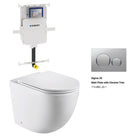 Max57 Rimless Tornado Floor Mount Toilet Pan Packaging - Geberit Sigma 8 Cistern & Round Button Toilets Arova Geberit Sigma 8 In Wall Toilet cistern - 109.795.00.1 Sigma 20 Matt Plate with Chrome Trim-115.882.JQ.1 