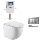 Max57 Rimless Tornado Floor Mount Toilet Pan Packaging - Geberit Sigma 8 Cistern & Square Button Toilets Arova Geberit Sigma 8 In Wall Toilet cistern - 109.795.00.1 Sigma 30 Matt Plate with Chrome Trim-115.883.JQ.1 