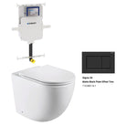 Max57 Rimless Tornado Floor Mount Toilet Pan Packaging - Geberit Sigma 8 Cistern & Square Button Toilets Arova Geberit Sigma 8 In Wall Toilet cistern - 109.795.00.1 Sigma 30 Matte Black Plate Offset Trim - 115.883.16.1 