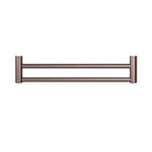 MECCA CARE 25MM DOUBLE TOWEL GRAB RAIL 600MM BRUSHED BRONZE NRCR2524DBZ Accessories Nero 