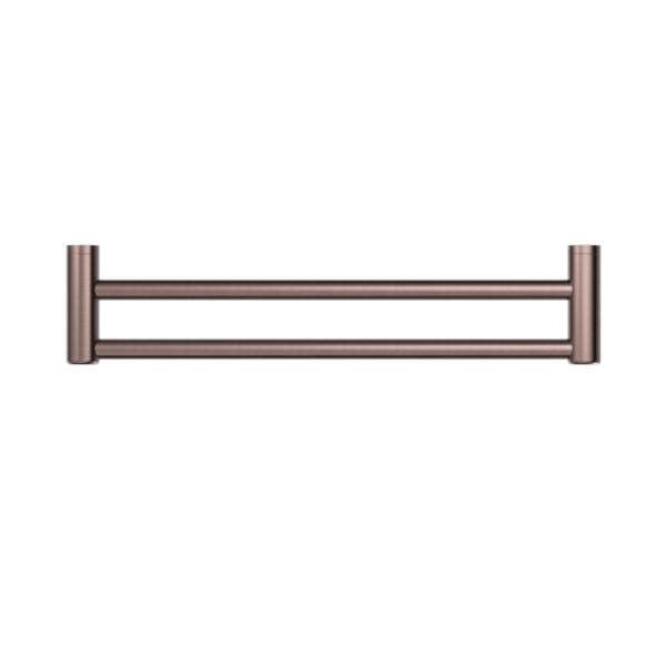 MECCA CARE 25MM DOUBLE TOWEL GRAB RAIL 900MM BRUSHED BRONZE NRCR2530DBZ Accessories Nero 