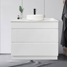 Mia 900mm Floor Standing Bathroom Vanity + Bliss Stone Top AROVA 