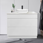 Mia 900mm Floor Standing Bathroom Vanity + Bliss Stone Top AROVA 