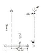 MOBI CARE TShape Shower Rail LH TPG19L Accessories ECT 