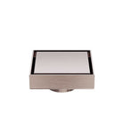 Nero 100mm Square Tile Insert Floor Waste 50mm Outlet Brushed Bronze NRFW006BZ Shower Grate Nero 