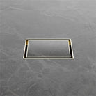 Nero 100mm Square Tile Insert Floor Waste 50mm Outlet Brushed Gold NRFW006BG Shower Grate Nero 