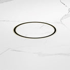 Nero 130mm Round Tile Insert Floor Waste 100mm Outlet Brushed Gold NRFW005BG Shower Grate Nero 