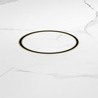 Nero 130mm Round Tile Insert Floor Waste 80mm Outlet Brushed Gold NRFW004BG Shower Grate Nero 