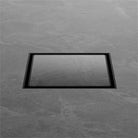 Nero 130mm Square Tile Insert Floor Waste 100mm Outlet Matte Black NRFW008MB Shower Grate Nero 