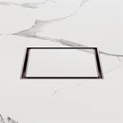 Nero 130mm Square Tile Insert Floor Waste 80mm Outlet Brushed Bronze NRFW007BZ Shower Grate Nero 