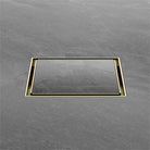 Nero 130mm Square Tile Insert Floor Waste 80mm Outlet Brushed Gold NRFW007BG Shower Grate Nero 