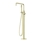 OPAL FREESTANDING BATH MIXER WITH HAND SHOWER BRUSHED GOLD NR251903aBG NERO Tapware Nero 