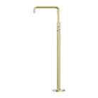 OPAL FREESTANDING BATH MIXER WITH HAND SHOWER BRUSHED GOLD NR251903aBG NERO Tapware Nero 