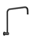 Round Swivel Shower Arm Matte Black NR506MB Nero Showers Nero 