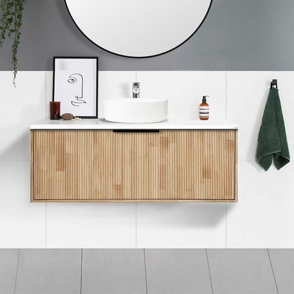 Somer 1200mm Timber Wall Hung Bathroom Vanity + Bliss Stone Top AROVA 